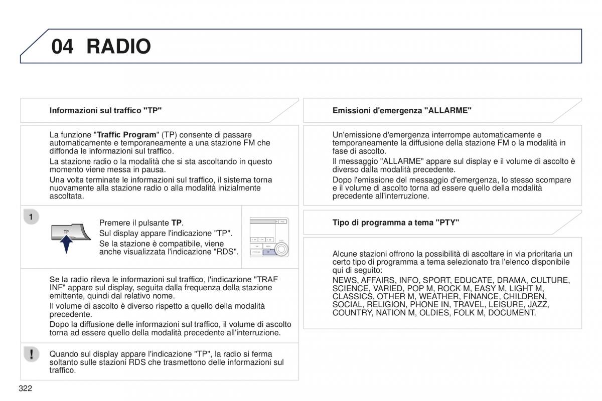 Peugeot 4008 manuale del proprietario / page 324