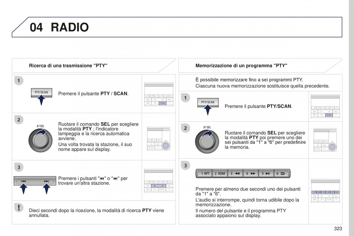 Peugeot 4008 manuale del proprietario / page 325