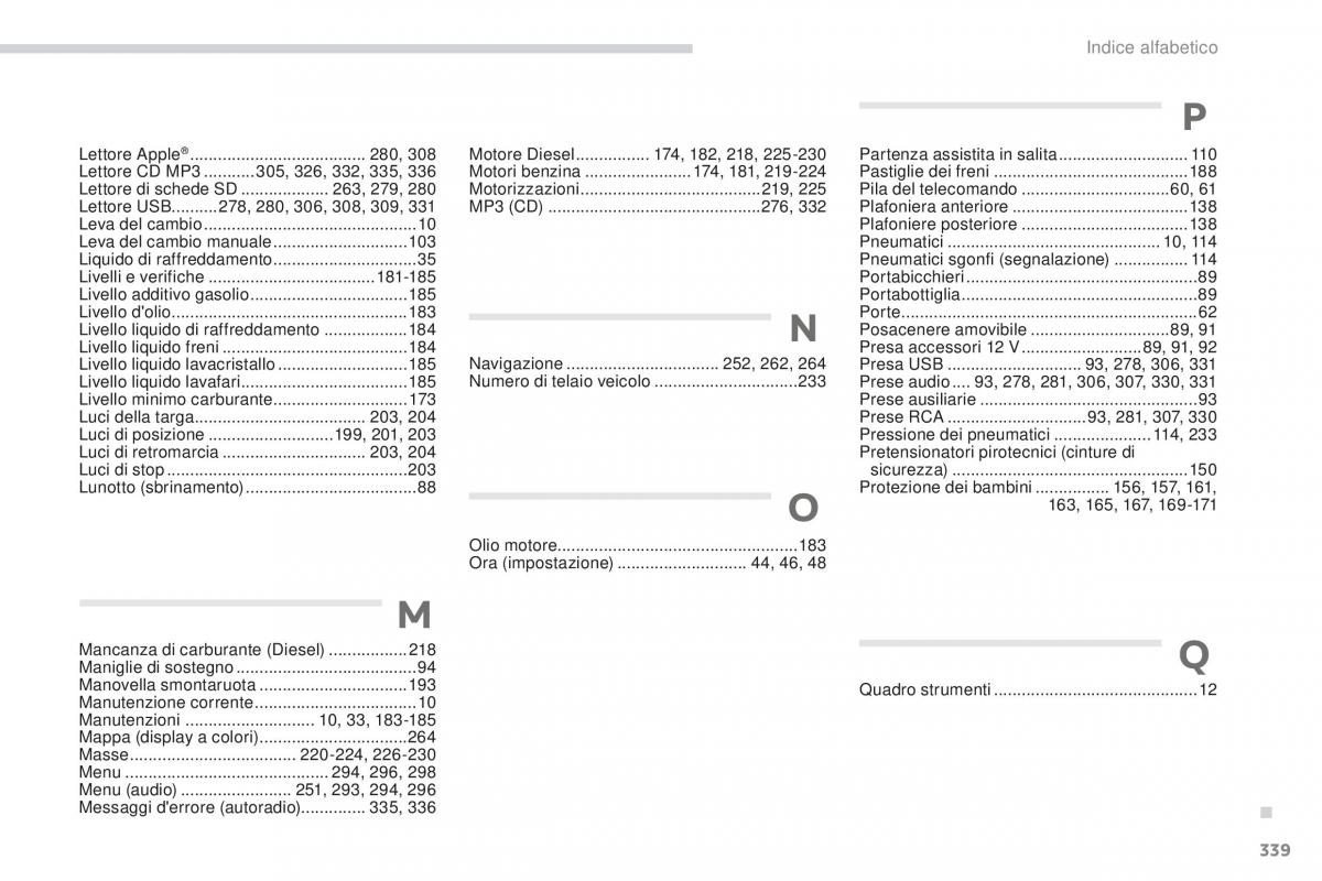 Peugeot 4008 manuale del proprietario / page 341