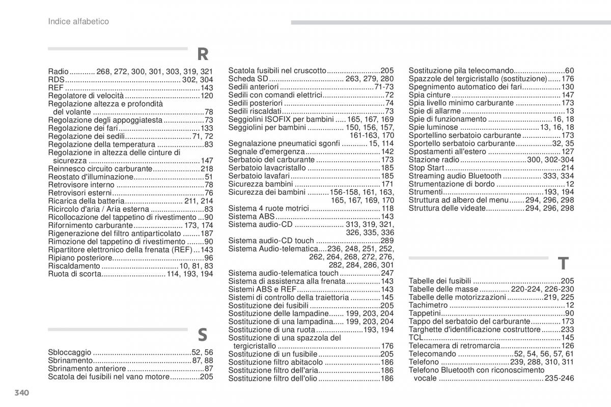 Peugeot 4008 manuale del proprietario / page 342