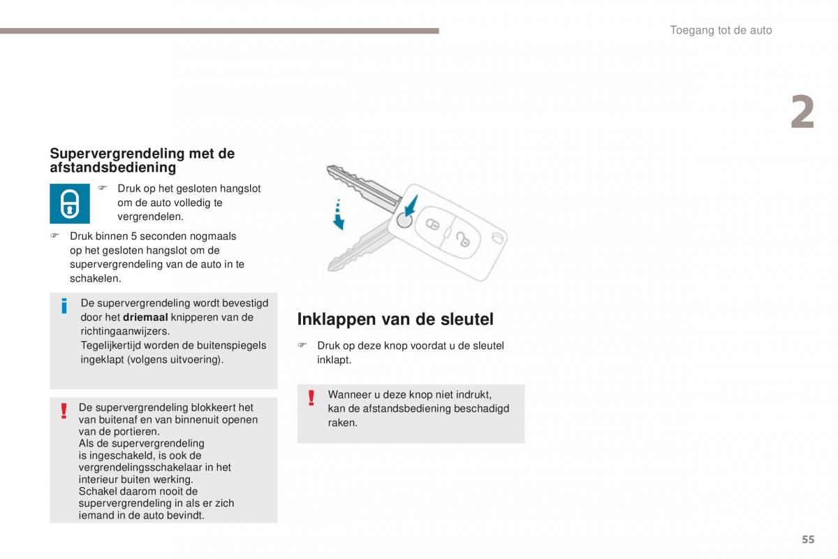 Peugeot 4008 handleiding / page 57