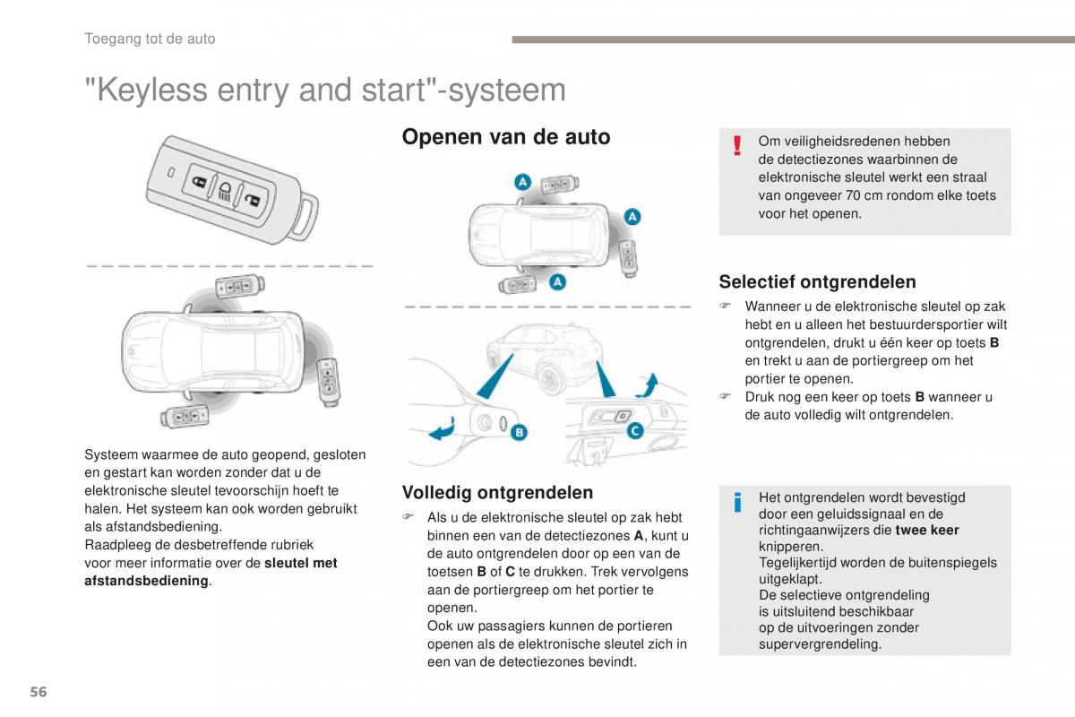 Peugeot 4008 handleiding / page 58