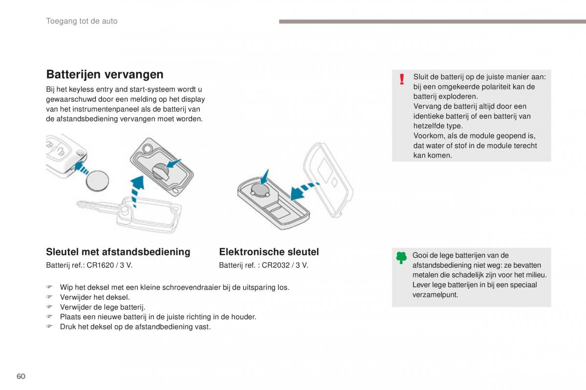 Peugeot 4008 handleiding / page 62