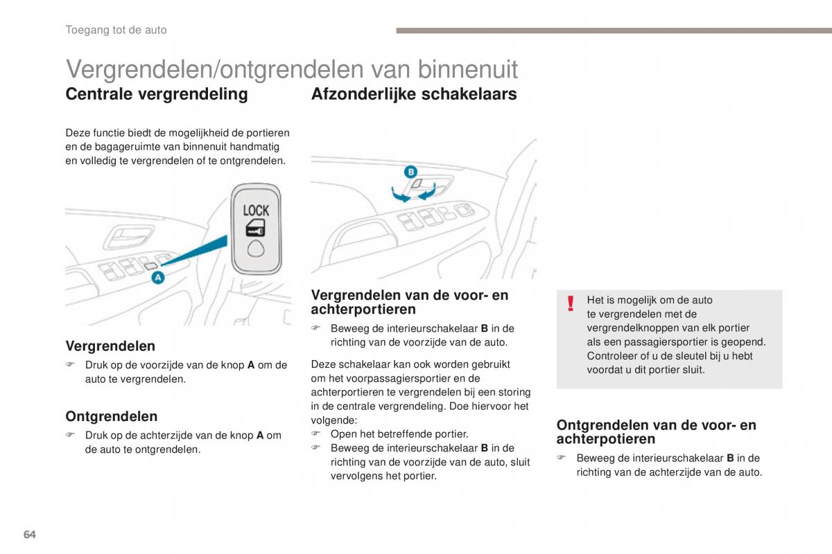 Peugeot 4008 handleiding / page 66