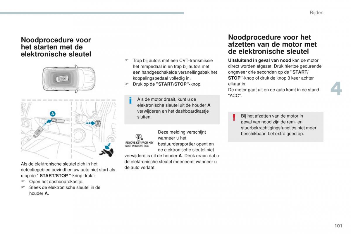 Peugeot 4008 handleiding / page 103