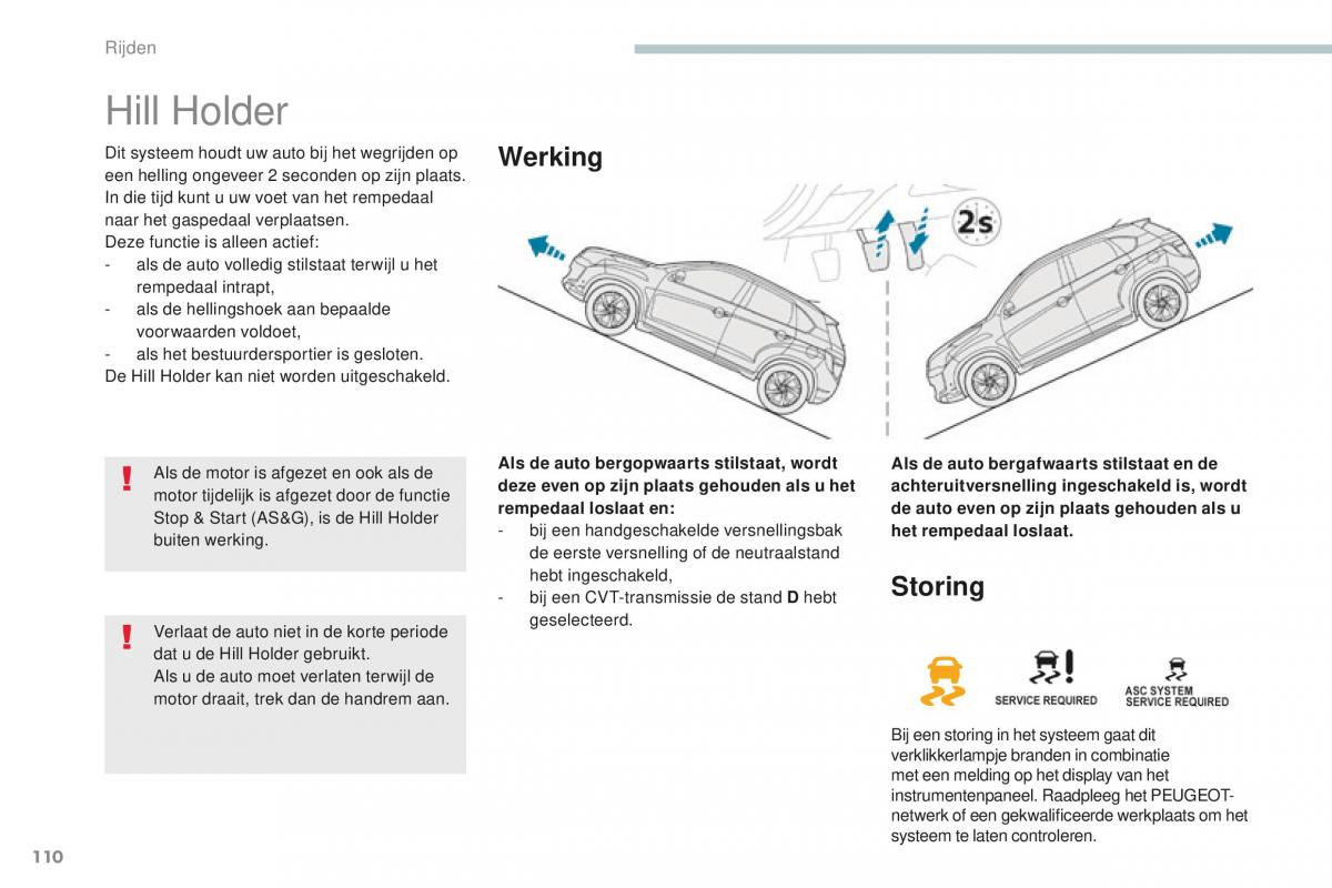 Peugeot 4008 handleiding / page 112