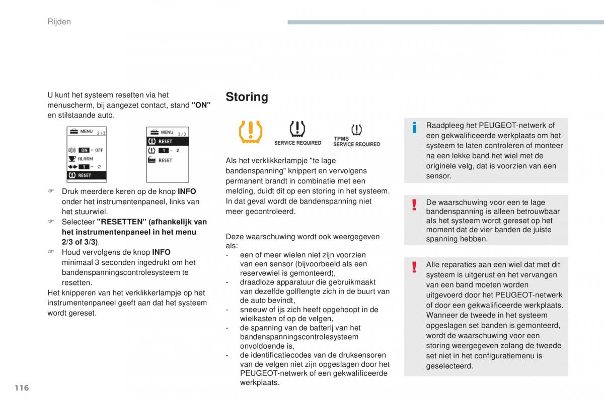 Peugeot 4008 handleiding / page 118