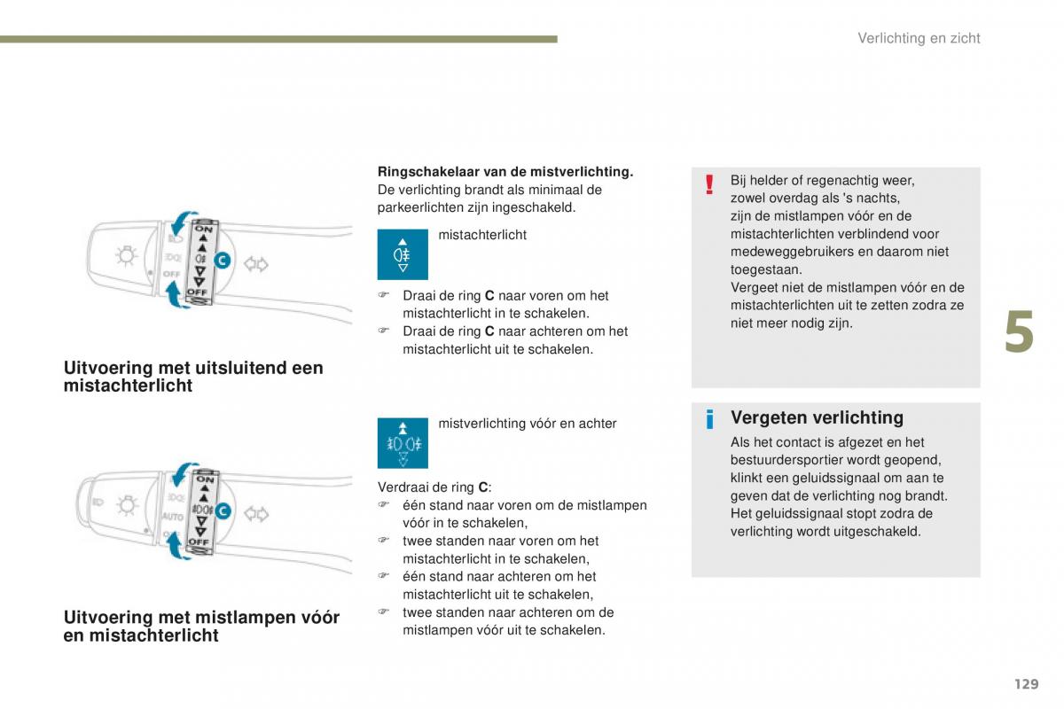 Peugeot 4008 handleiding / page 131