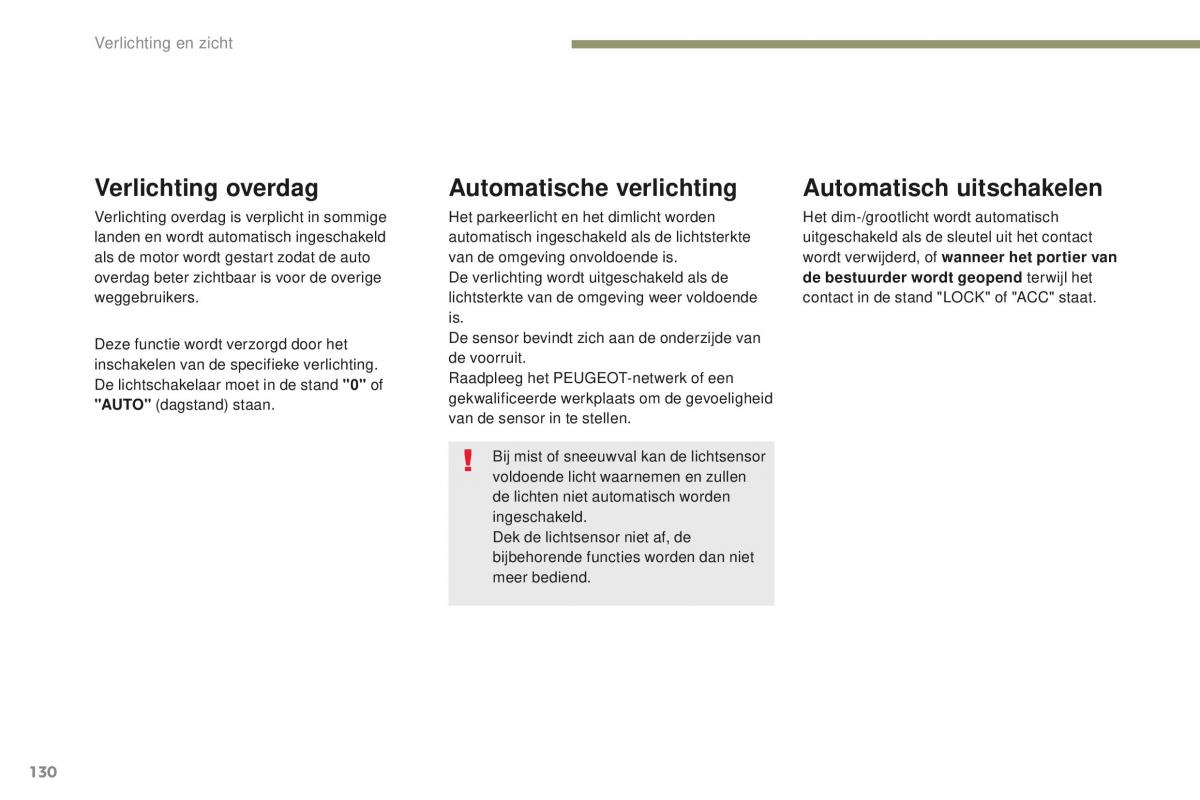 Peugeot 4008 handleiding / page 132