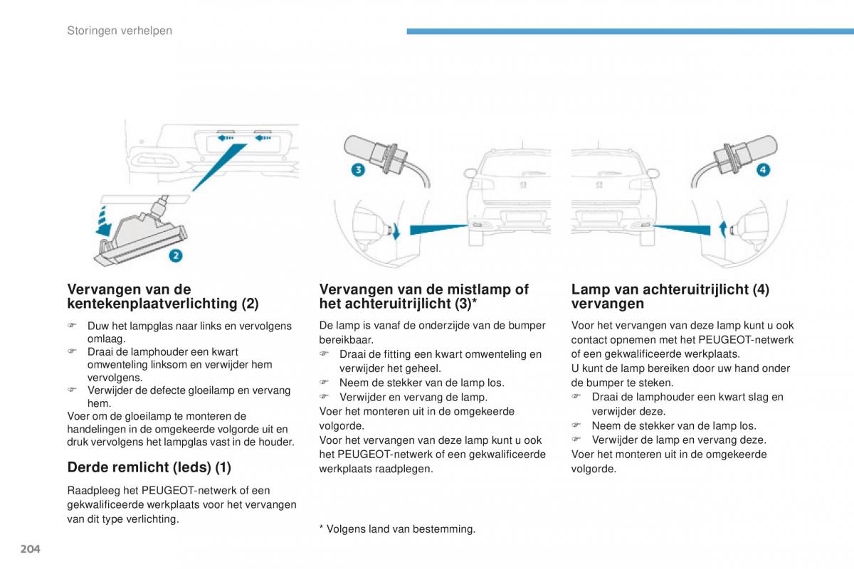 Peugeot 4008 handleiding / page 206