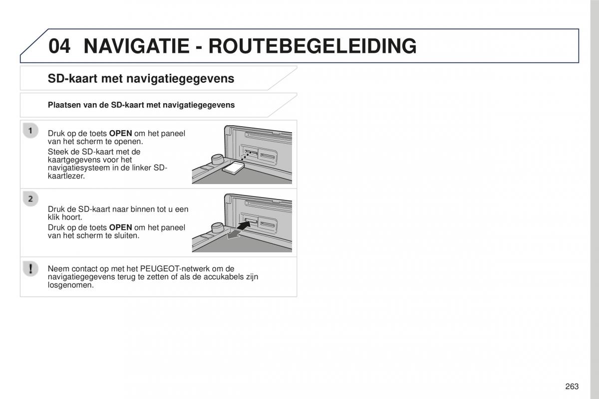 Peugeot 4008 handleiding / page 265