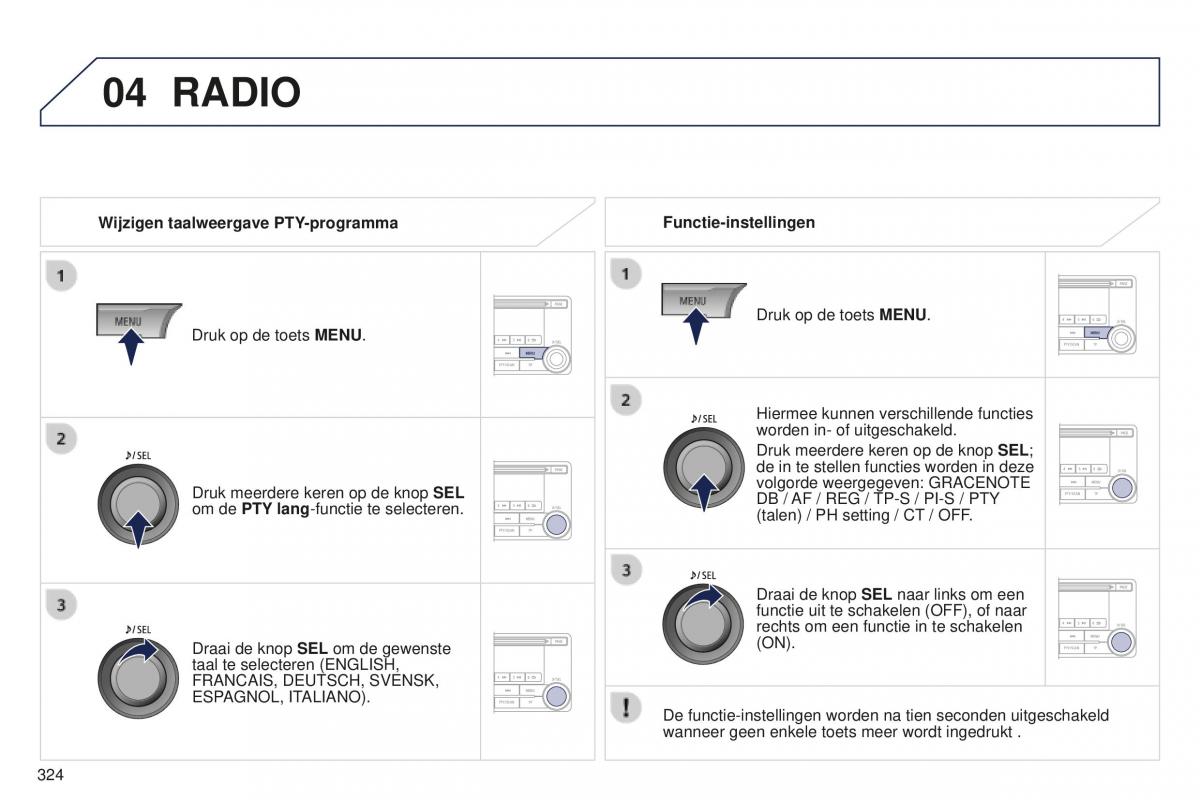 Peugeot 4008 handleiding / page 326