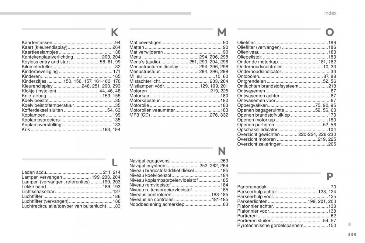 Peugeot 4008 handleiding / page 341