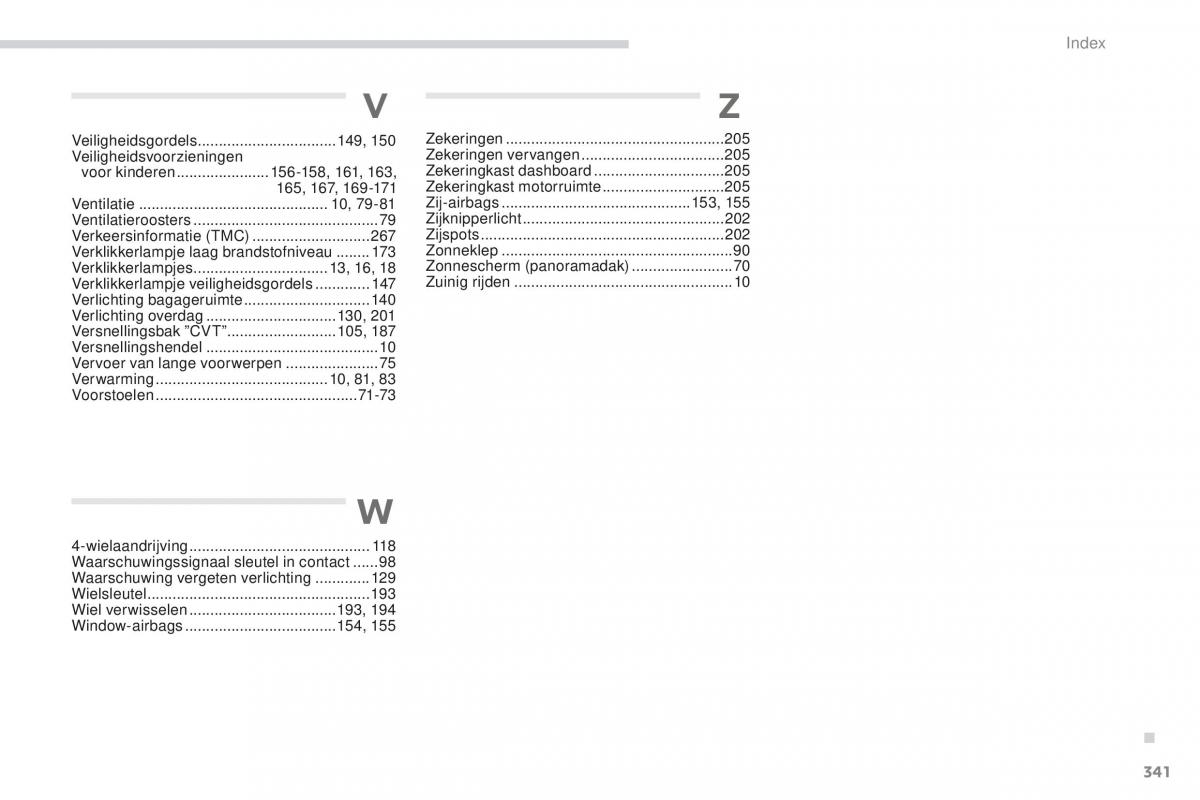 Peugeot 4008 handleiding / page 343