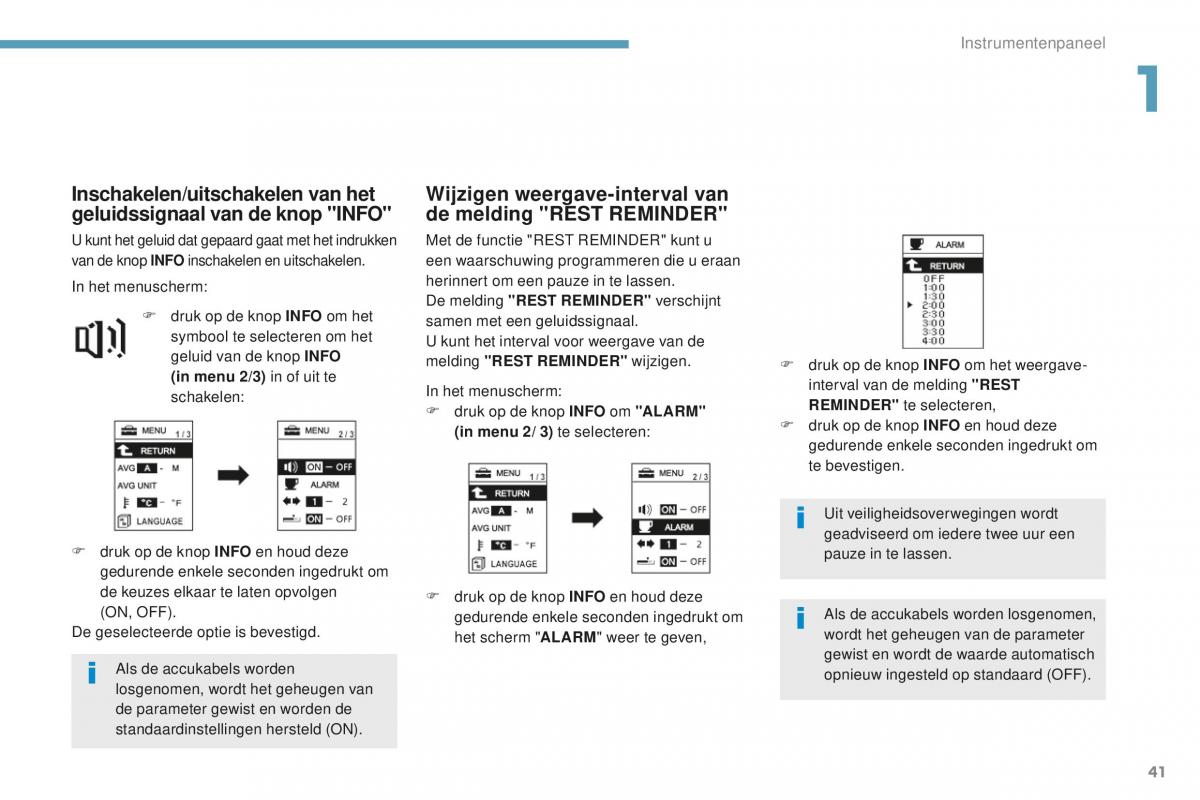 Peugeot 4008 handleiding / page 43