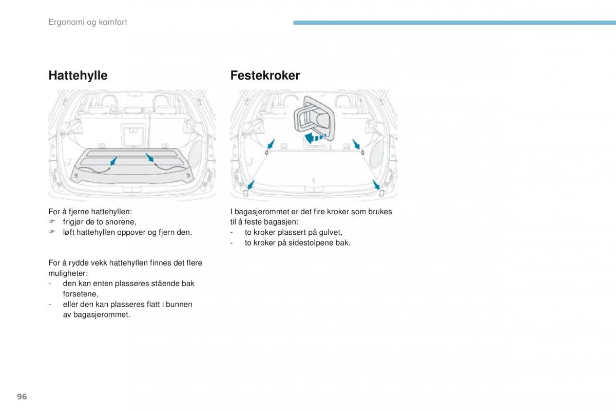 Peugeot 4008 bruksanvisningen / page 98