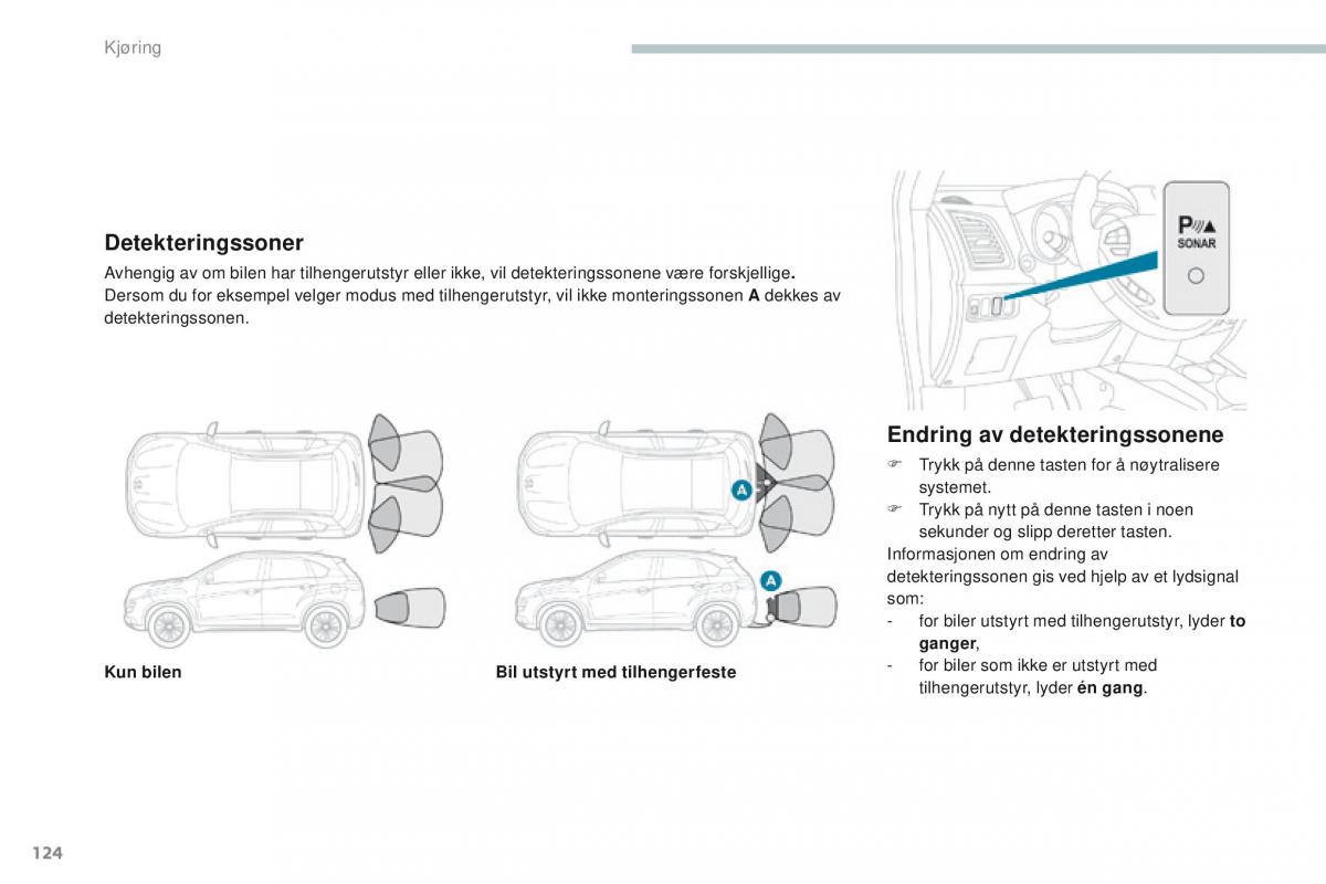 Peugeot 4008 bruksanvisningen / page 126