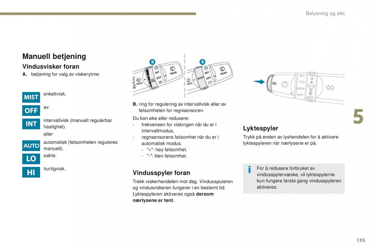 Peugeot 4008 bruksanvisningen / page 137