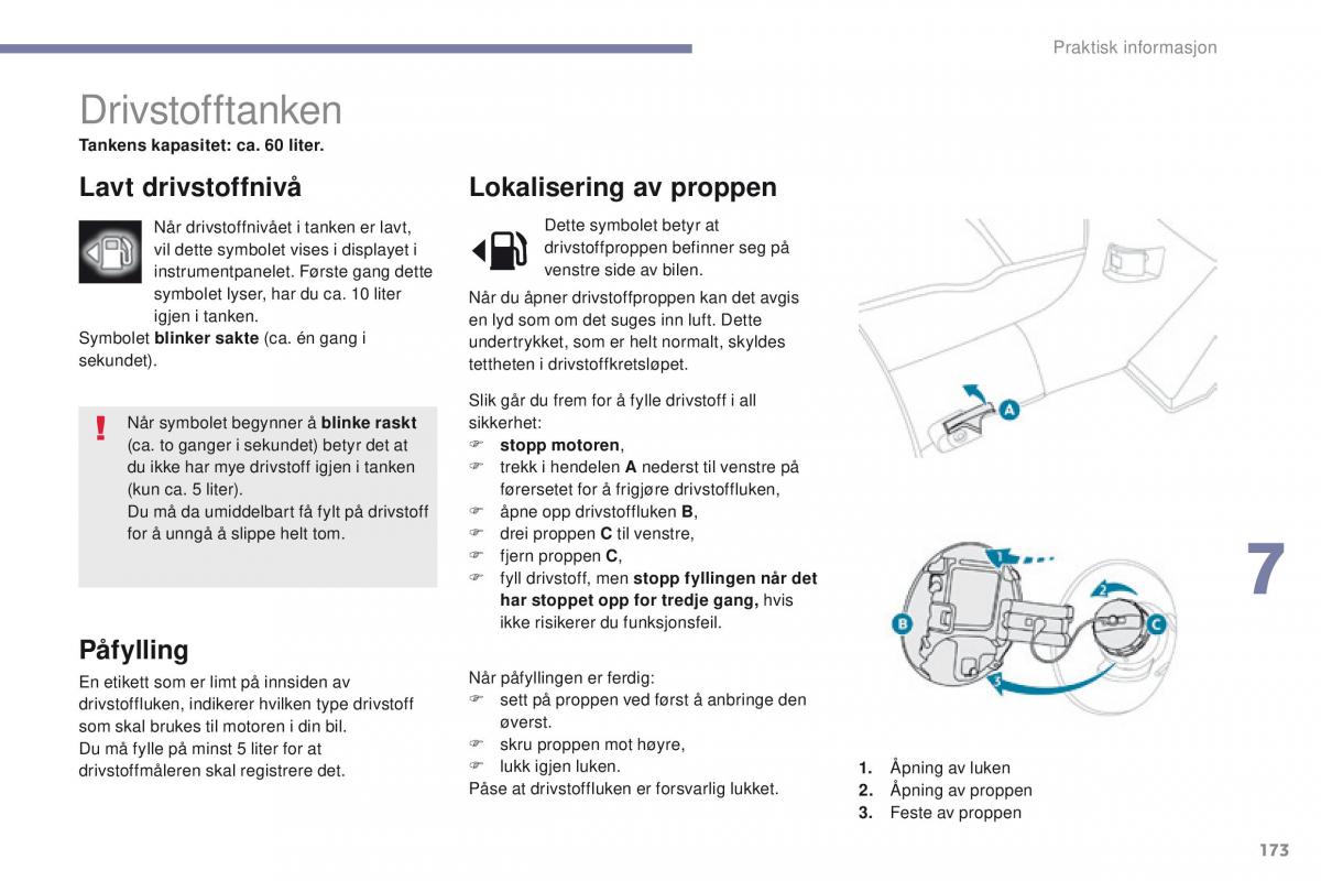 Peugeot 4008 bruksanvisningen / page 175