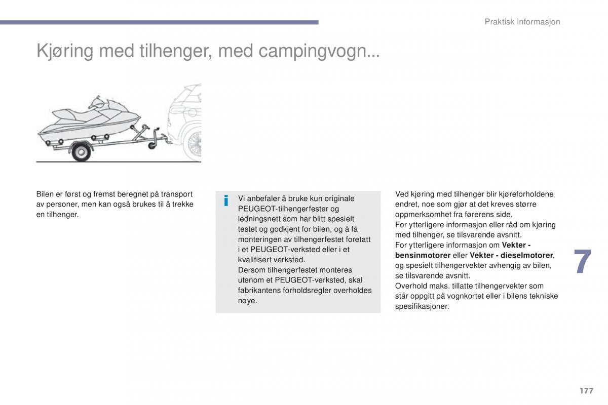 Peugeot 4008 bruksanvisningen / page 179