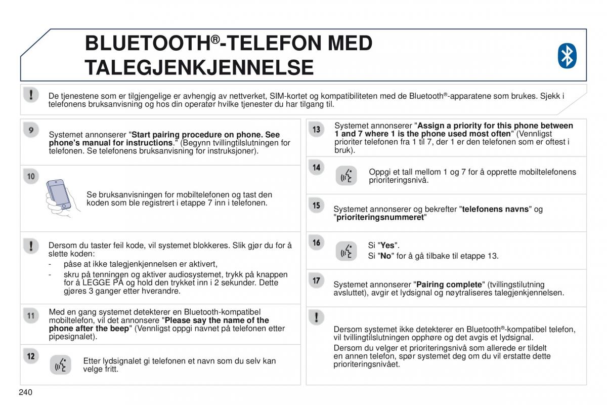 Peugeot 4008 bruksanvisningen / page 242