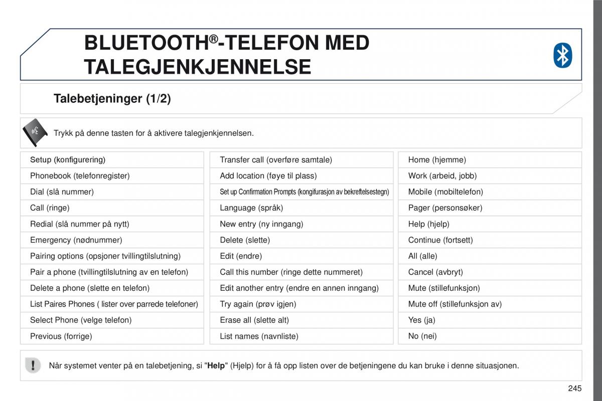 Peugeot 4008 bruksanvisningen / page 247