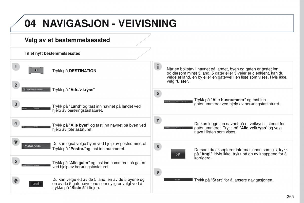 Peugeot 4008 bruksanvisningen / page 267