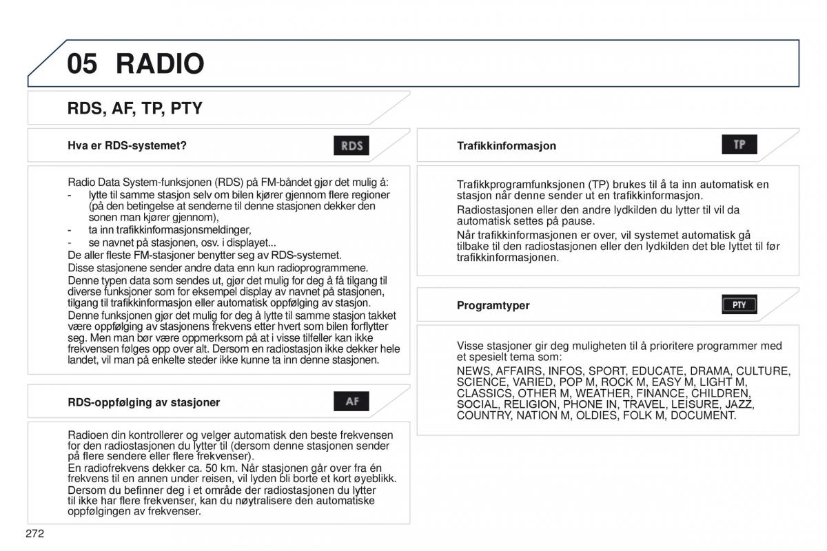 Peugeot 4008 bruksanvisningen / page 274