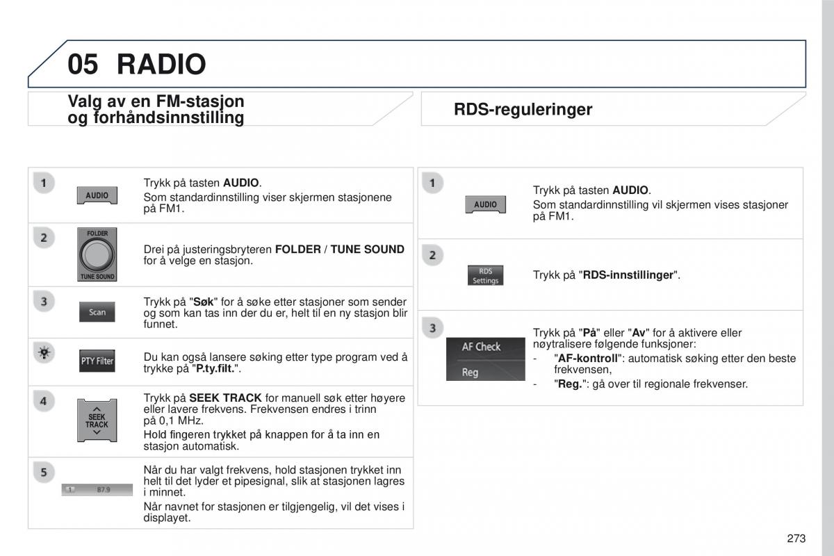 Peugeot 4008 bruksanvisningen / page 275