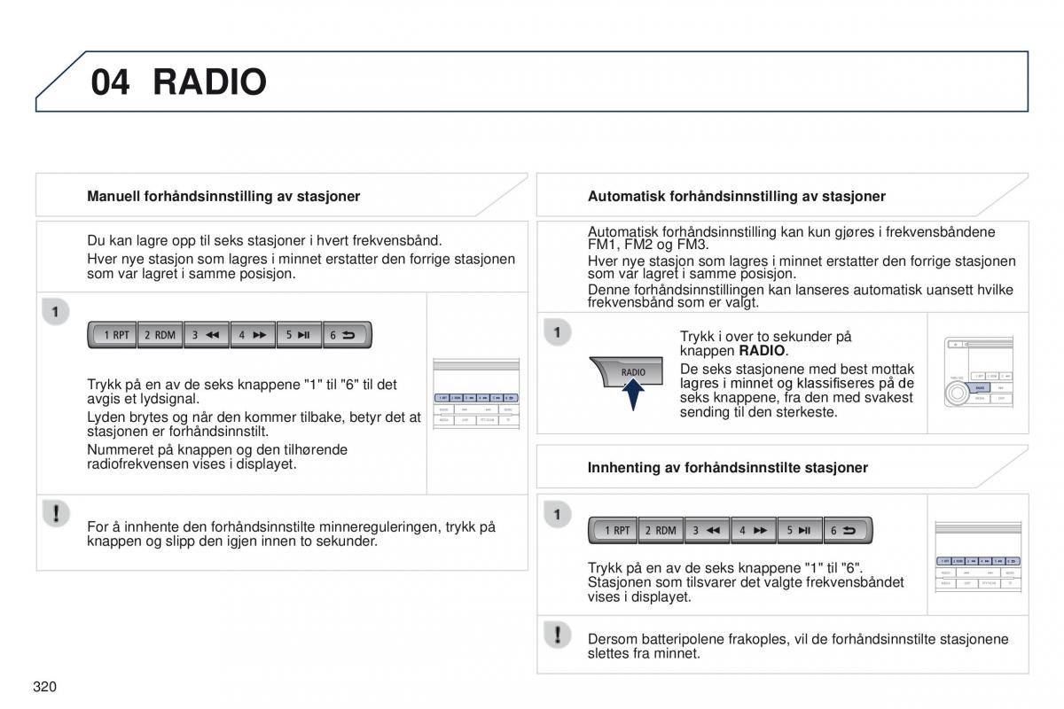 Peugeot 4008 bruksanvisningen / page 322