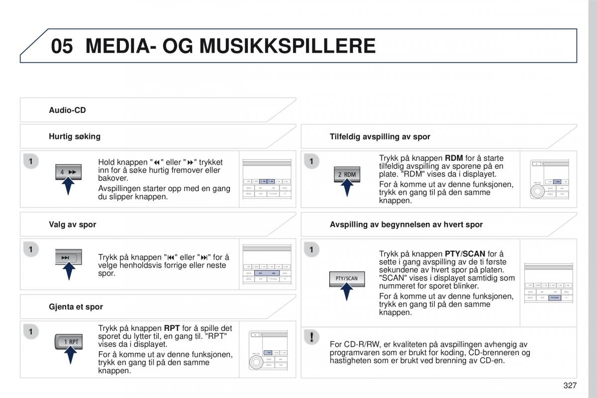 Peugeot 4008 bruksanvisningen / page 329