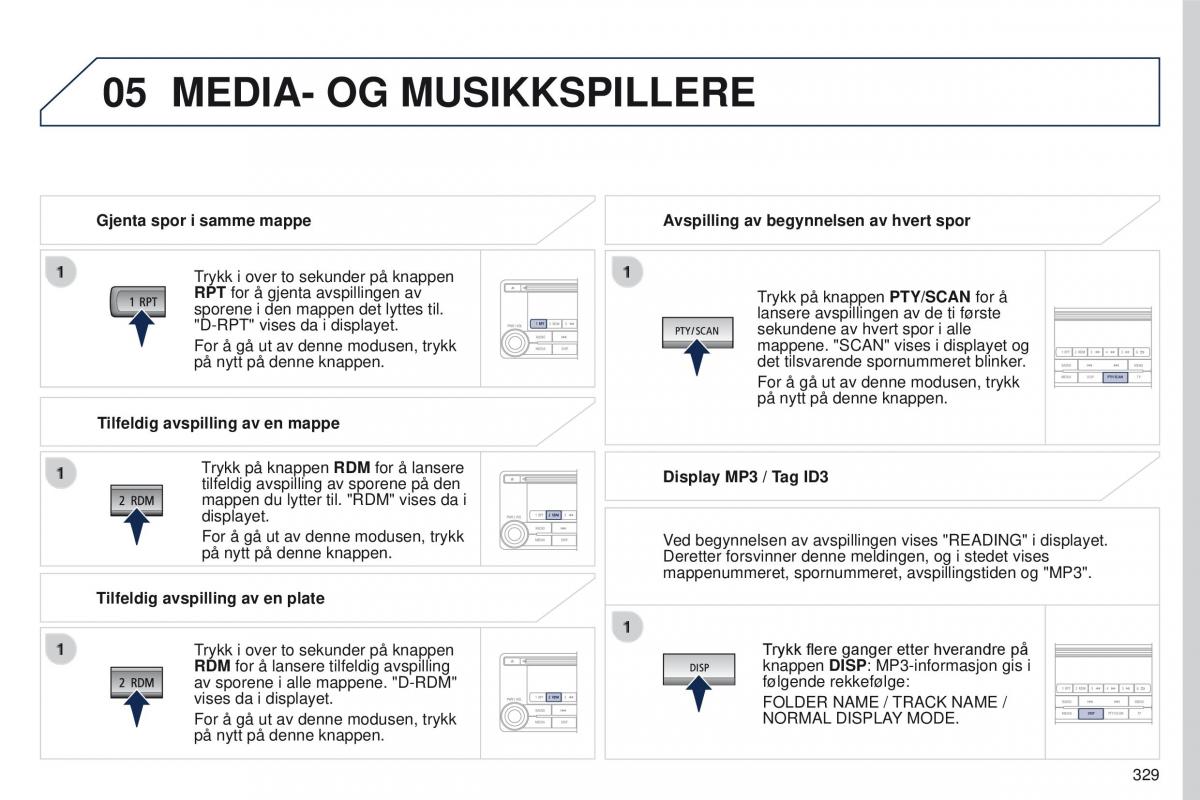 Peugeot 4008 bruksanvisningen / page 331