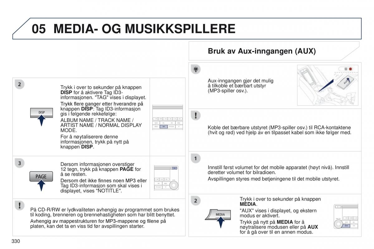 Peugeot 4008 bruksanvisningen / page 332