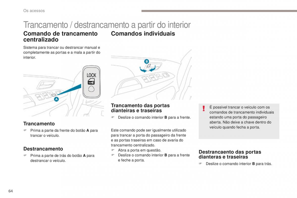 Peugeot 4008 manual del propietario / page 66