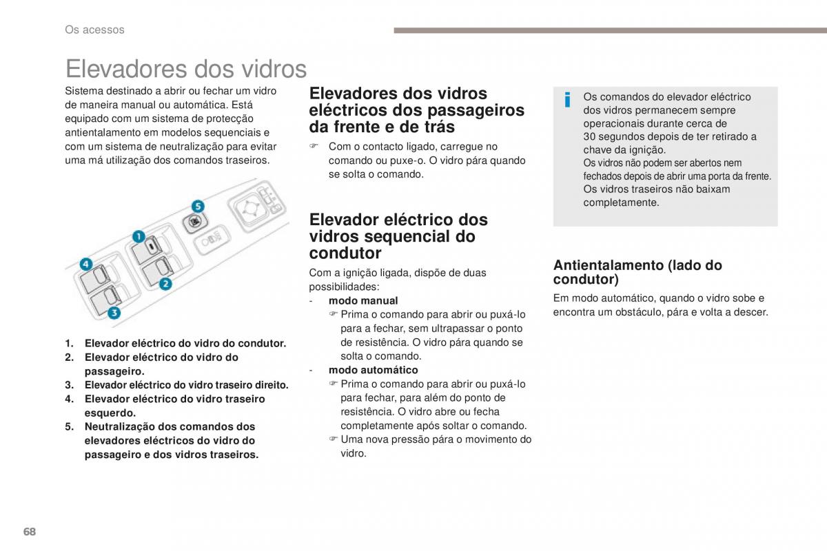 Peugeot 4008 manual del propietario / page 70