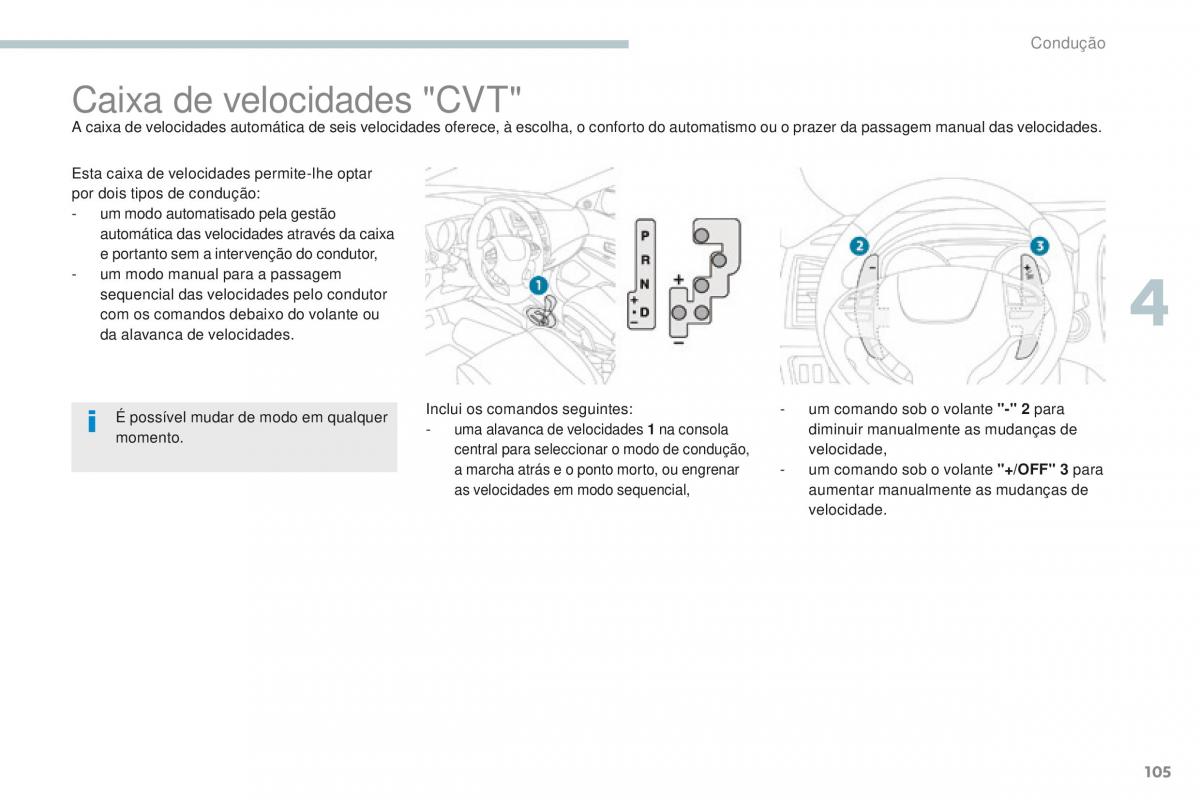 Peugeot 4008 manual del propietario / page 107