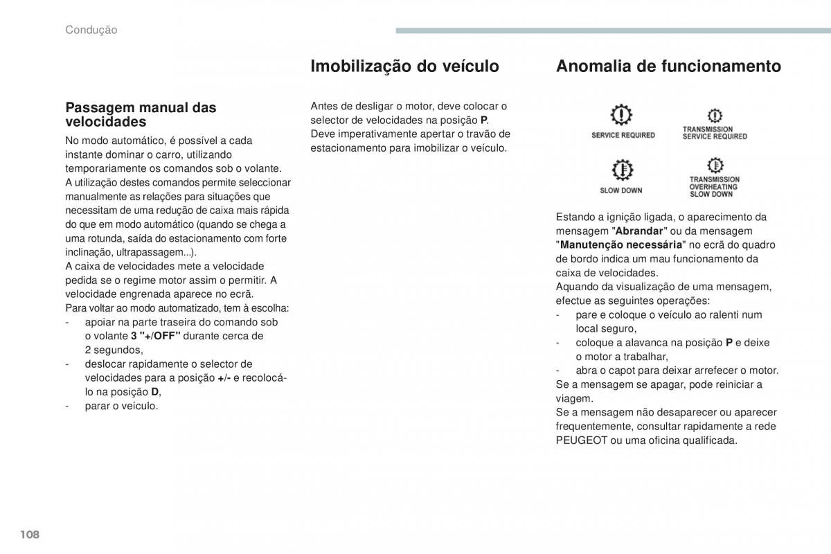 Peugeot 4008 manual del propietario / page 110