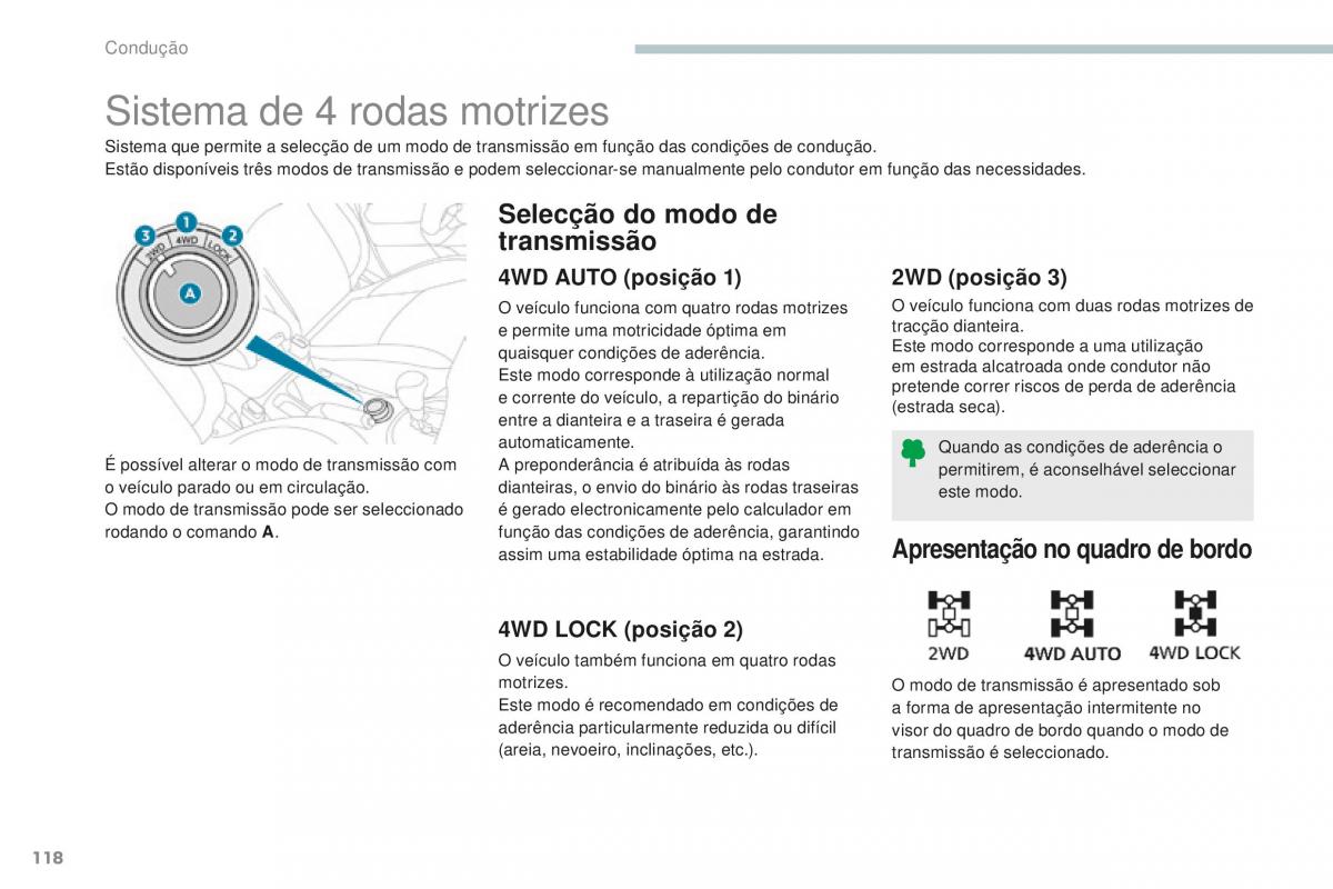 Peugeot 4008 manual del propietario / page 120