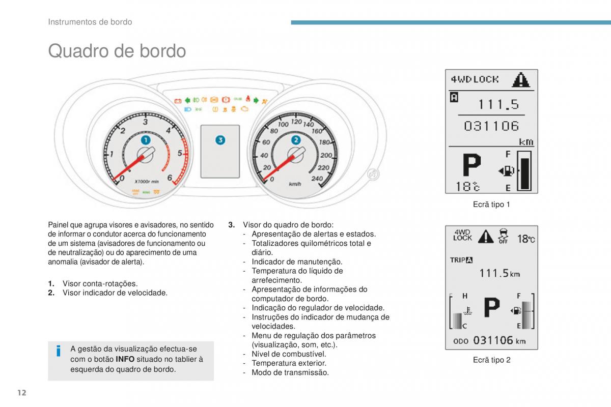 Peugeot 4008 manual del propietario / page 14