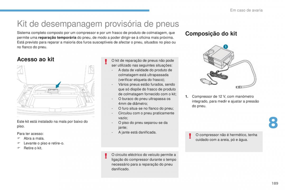 Peugeot 4008 manual del propietario / page 191