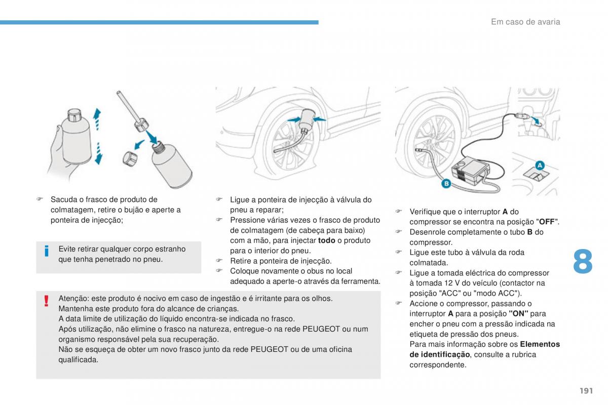 Peugeot 4008 manual del propietario / page 193