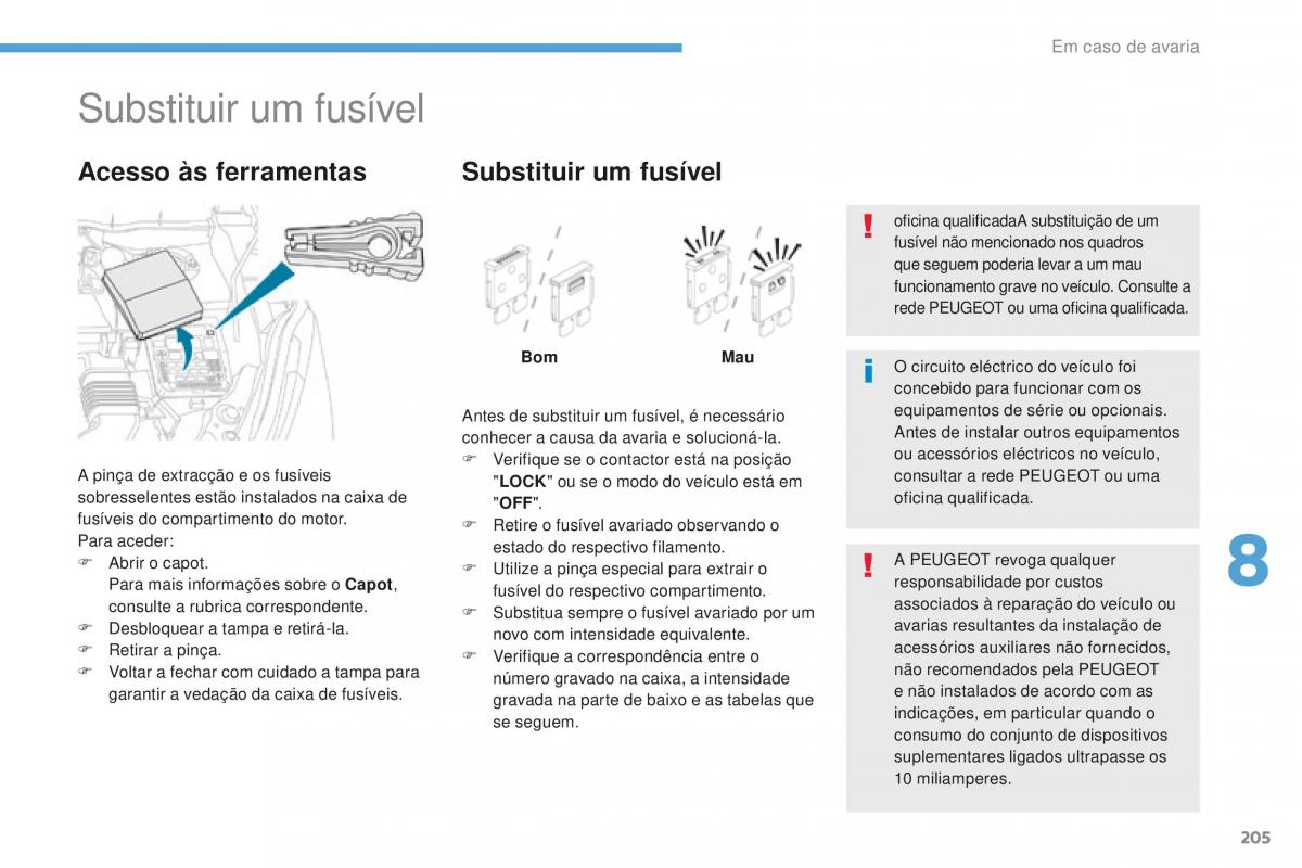 Peugeot 4008 manual del propietario / page 207