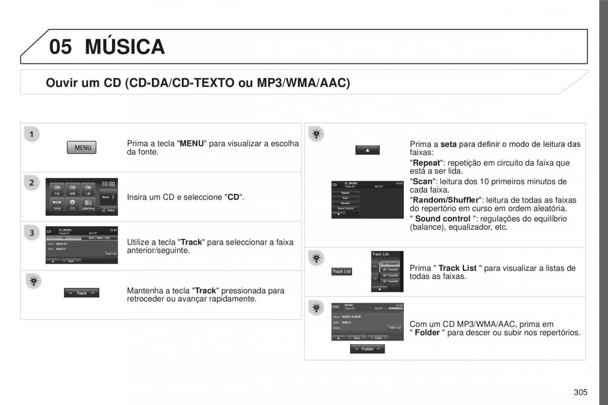 Peugeot 4008 manual del propietario / page 307