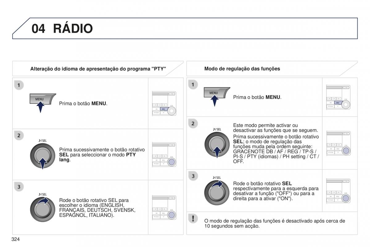 Peugeot 4008 manual del propietario / page 326