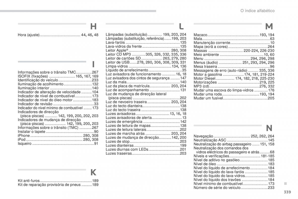 Peugeot 4008 manual del propietario / page 341