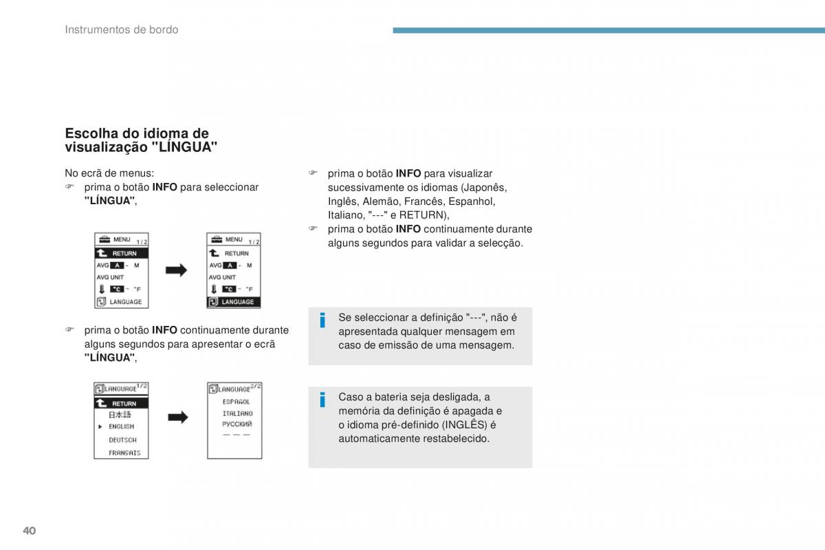 Peugeot 4008 manual del propietario / page 42