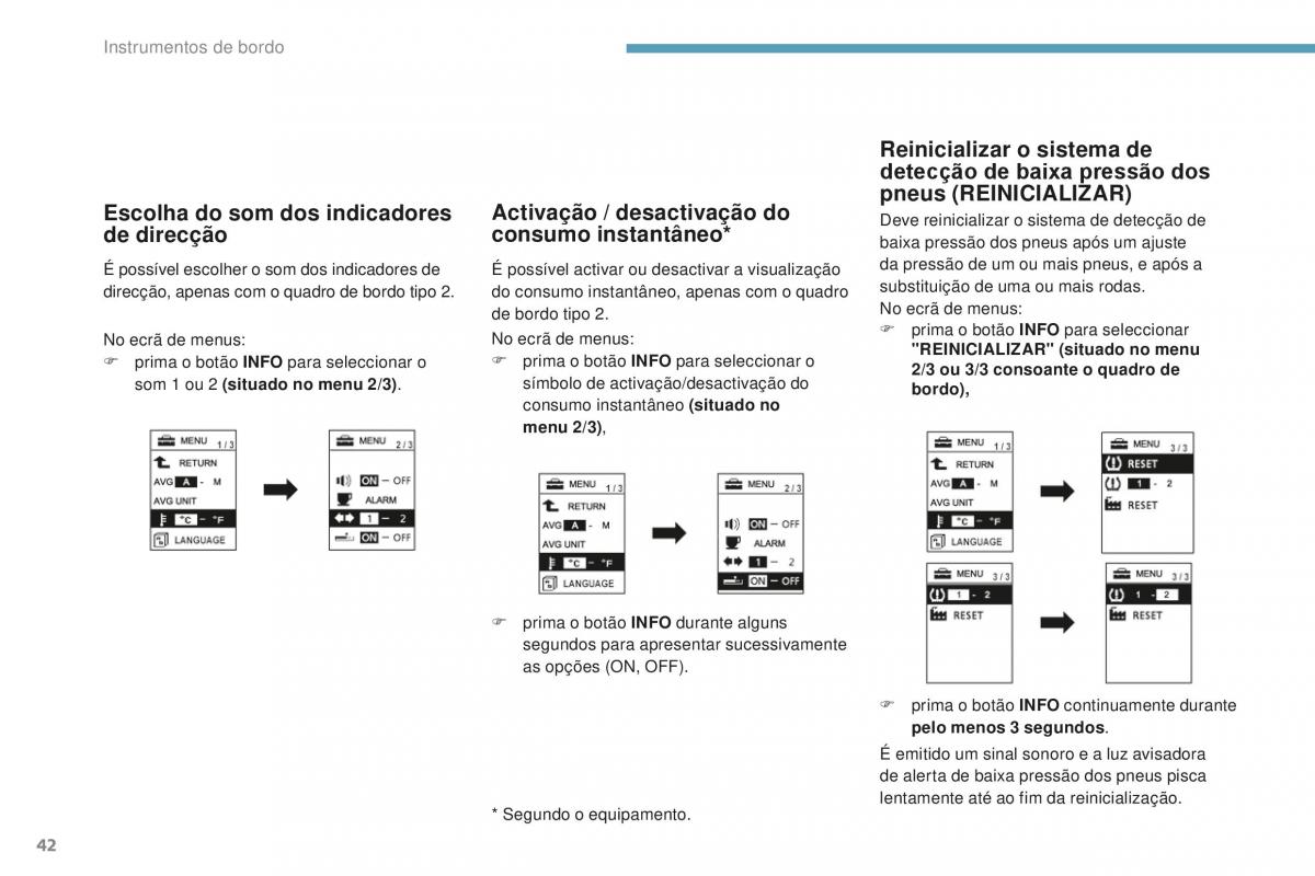 Peugeot 4008 manual del propietario / page 44