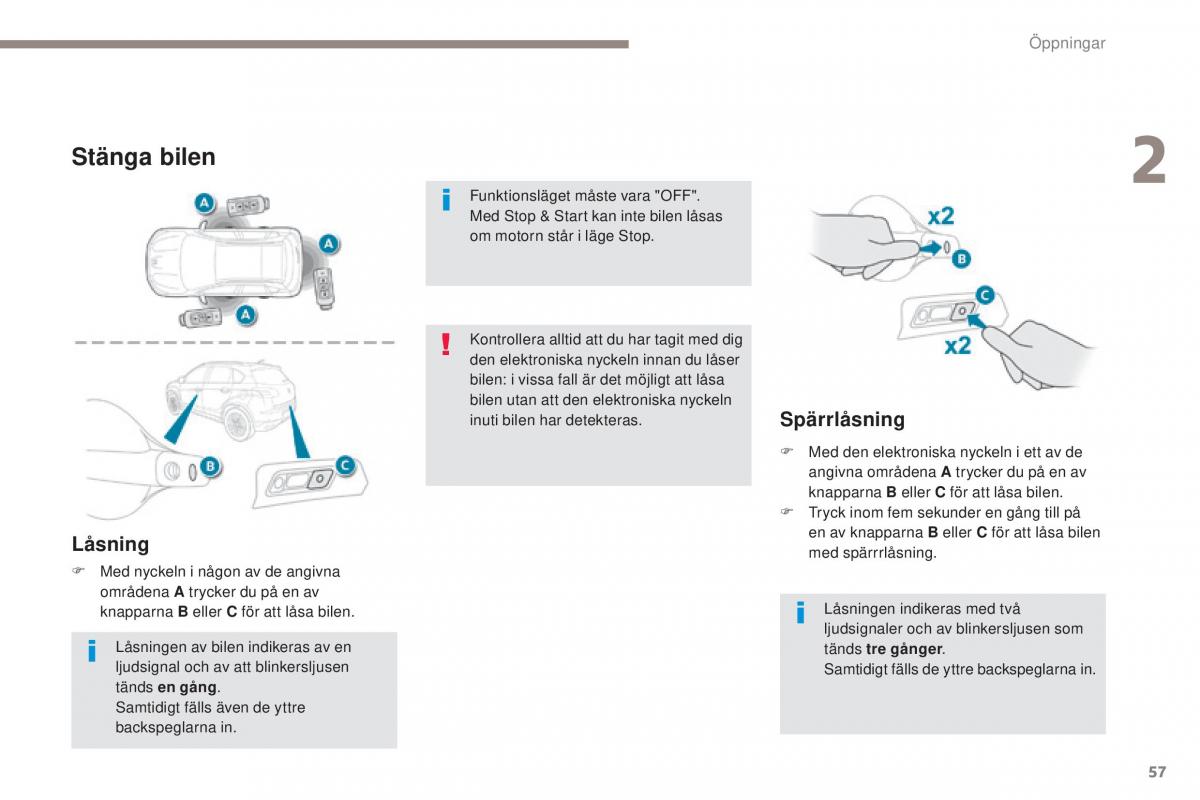 Peugeot 4008 instruktionsbok / page 59