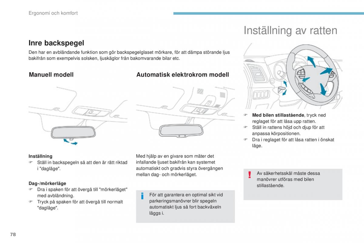 Peugeot 4008 instruktionsbok / page 80