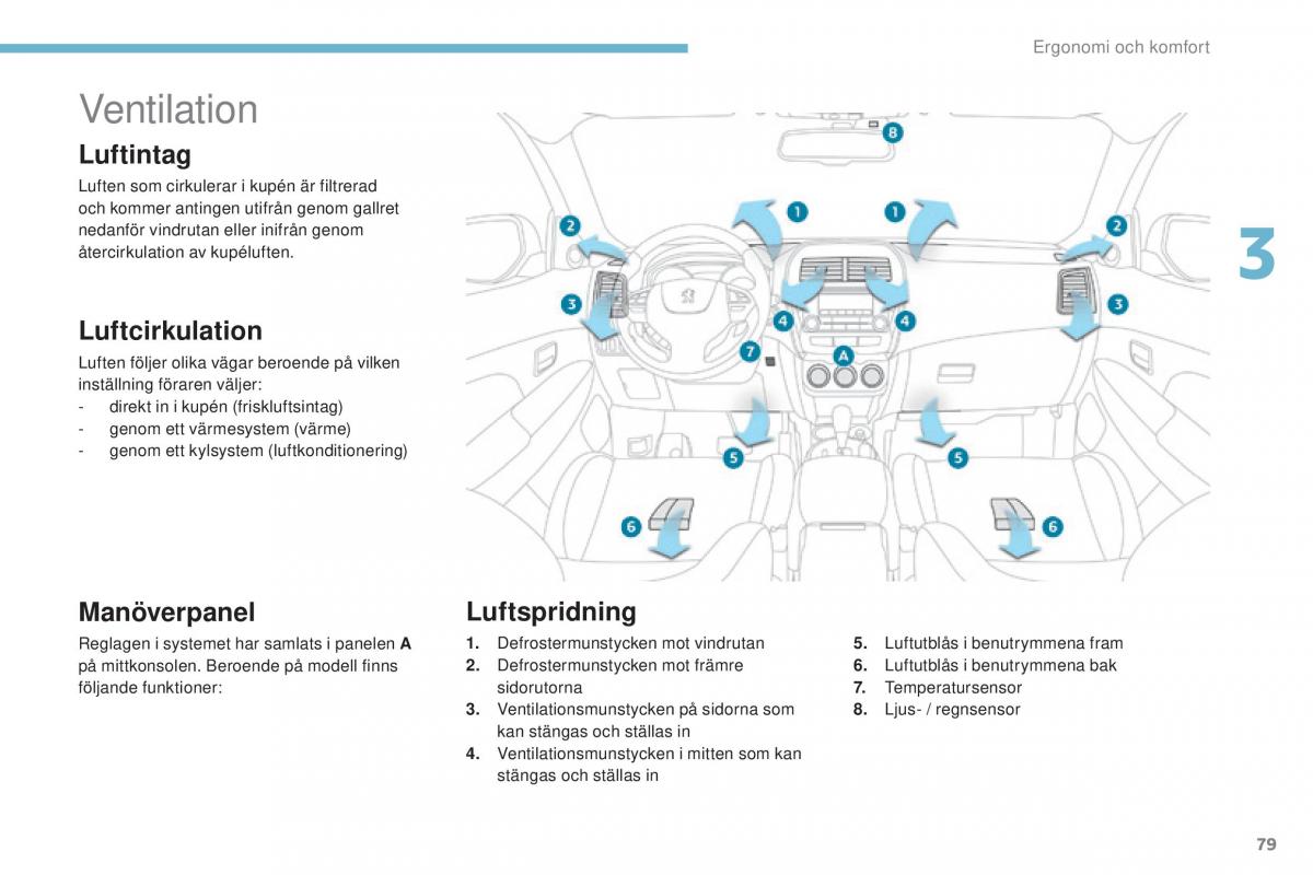 Peugeot 4008 instruktionsbok / page 81